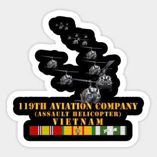 119th Aviation Company (Assault Helicopter) w VN SVC X 300 Sticker